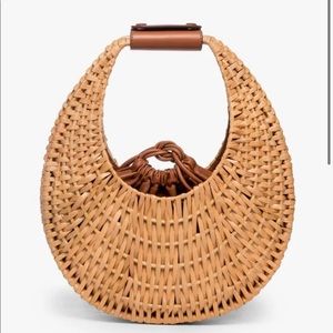 Staud Rattan Moon Bag NWT